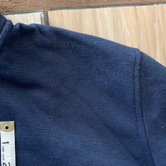 Izod Color Block Pullover 1/4 Snap Button Down Sweatshirt Blue Gray Size XL - Picture 8 of 8